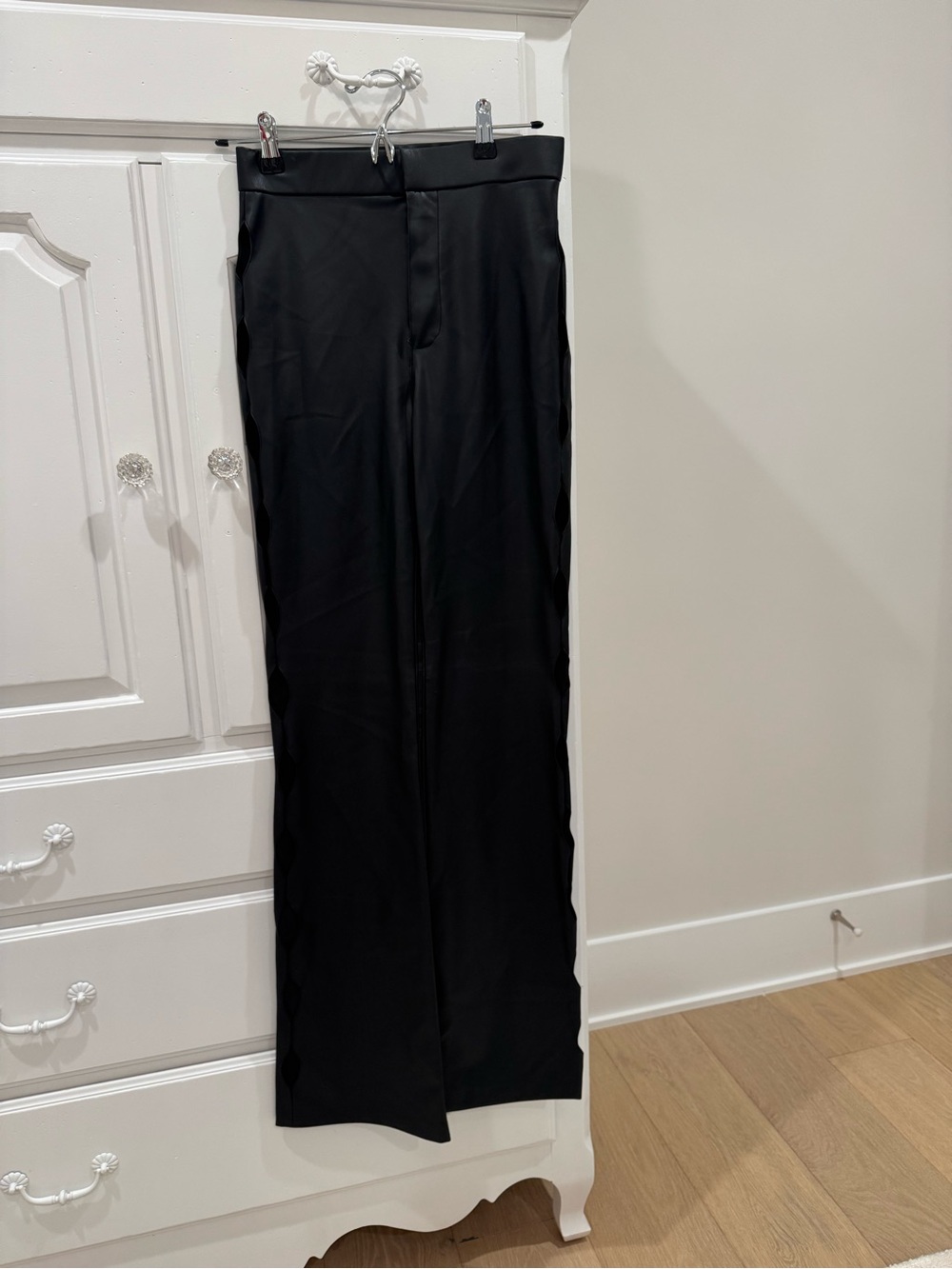 Black leather pants